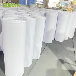 霖龙环保50度白色EVA泡棉防水板卷材生产厂家