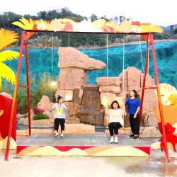 明光网红水幕秋千游乐设备质厂家生产山东三喜