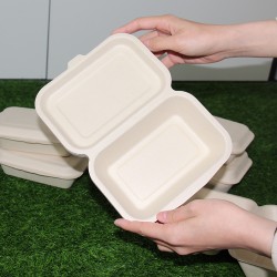 600ml外卖餐盒一次性可降解餐盒环保餐具批发