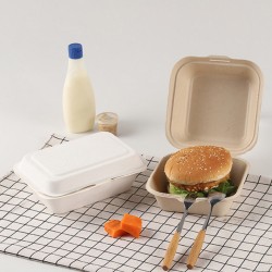 沃森 6寸炸鸡外卖打包盒一次性汉堡盒可降解餐具