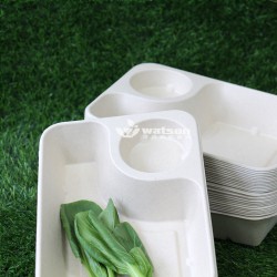 850ml食品包装盒沙拉托盘一次性纸质餐盒
