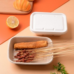 沃森 商超食品保鲜盒方形外卖快餐盒一次性降解餐盒