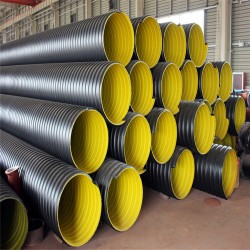 洛阳HDPE钢带波纹管厂家 600口径HDPE钢带波纹管供应