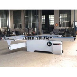 MJ6130斜切木板精密推台锯生产厂家江苏龙腾手动锯板机