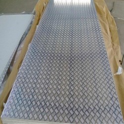 威海1100-O态氧化纯铝板 浙江AL1100五条筋花纹板