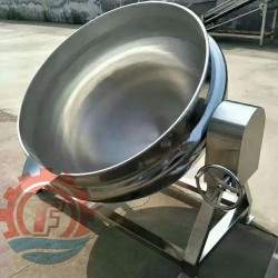 电加热可倾斜夹层锅 商用蒸汽加热锅 预制菜锅设备