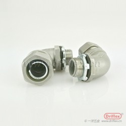 不锈钢90度弯头外螺纹金属软管接头NPT3/8”-NPT2”