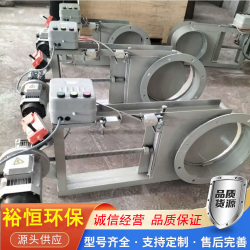 电动插板阀物料粉尘烟气方形手动插板门